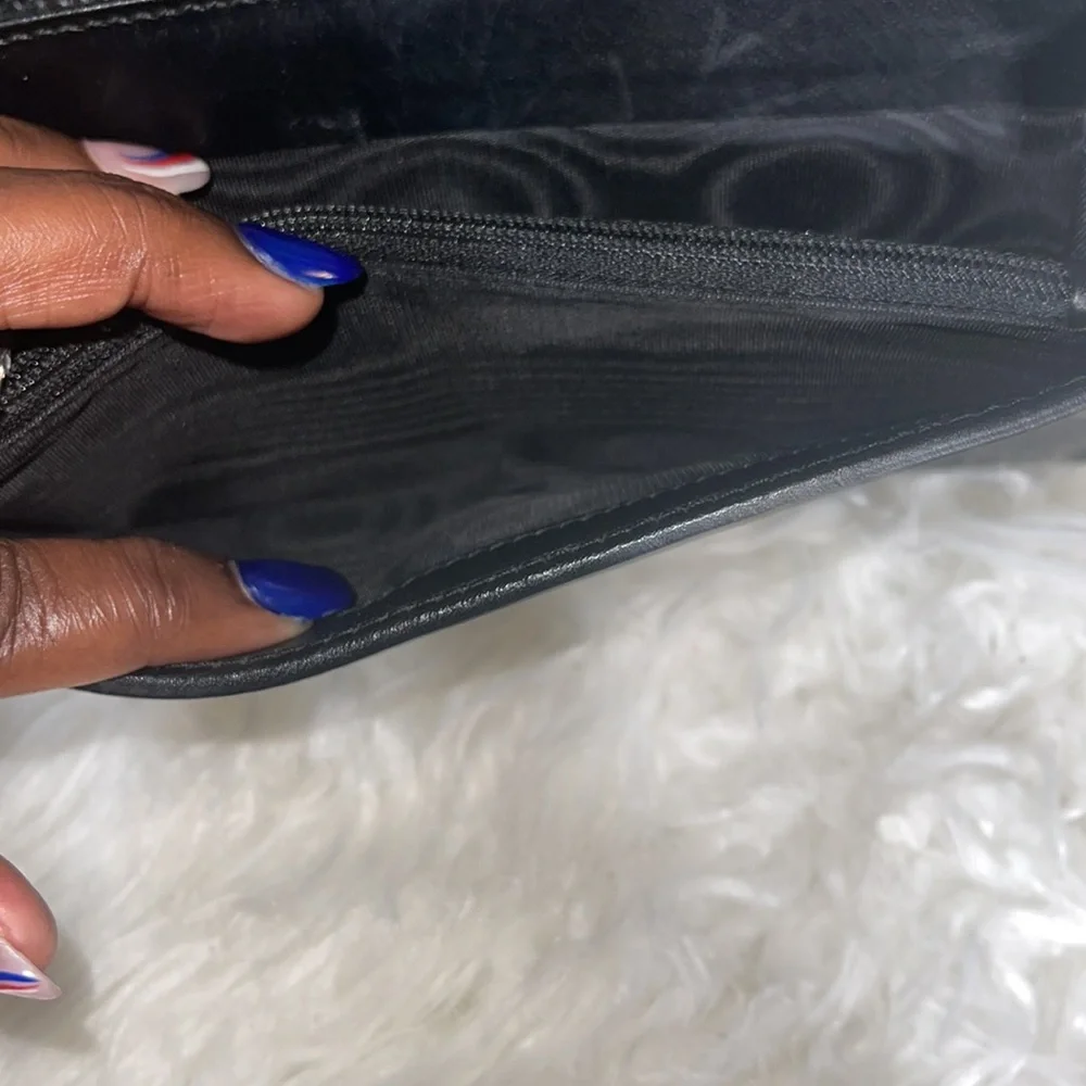 GUCCI VINTAGE CRYSTAL GUCCISSIMA GG INTERLOCKING PVC LEATHER LONG WALLET ITALY - Picture 12 of 17